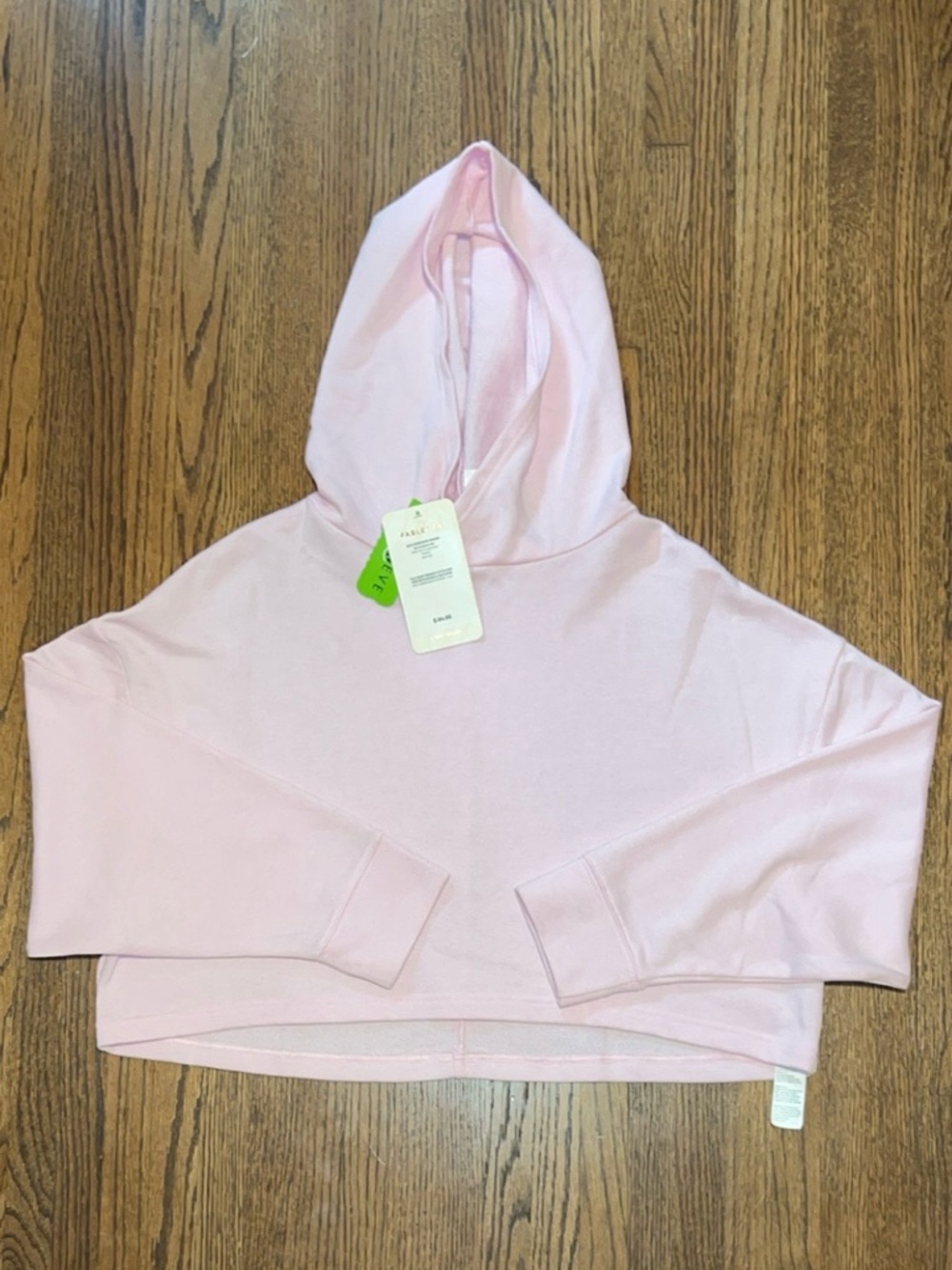 Fabletics NWT Cropped Hoodie XS Pink $85 Retail